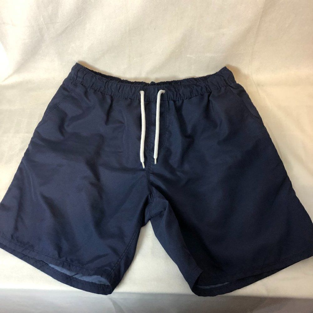 US Apparel Mens Blue SwimTrunks Drawstring Size M.                 GS